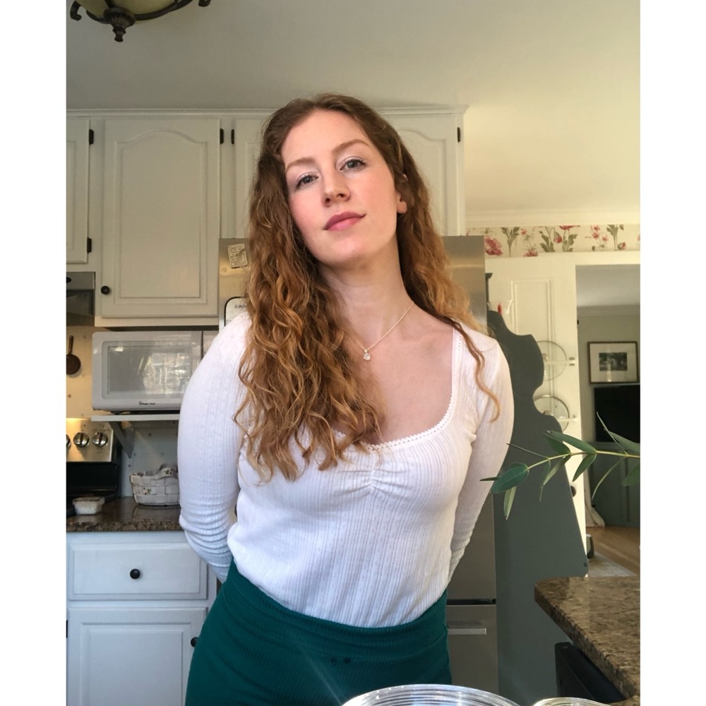 Sezane White Pointelle T-French 34/XS, 3/4 Sleeve-Light Stains, I will bleach - Picture 3 of 11
